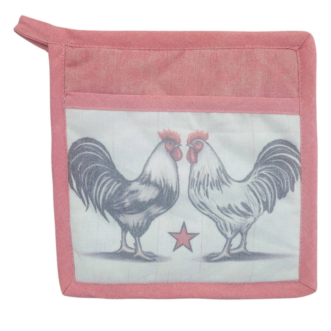 "Rooster" Farm-Themed Pocket Mitt