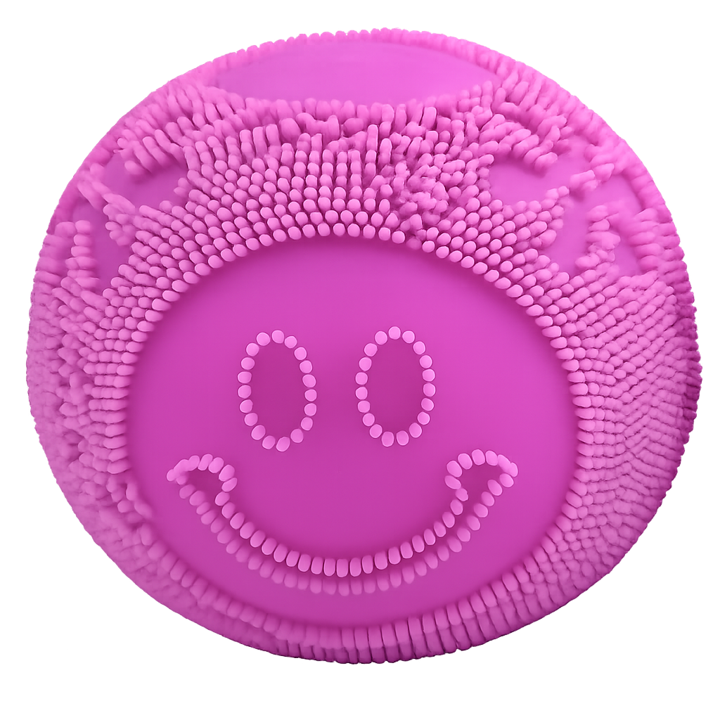 Fun Doh Fuzzy Face Squishy Sensory Toy - Colors Vary