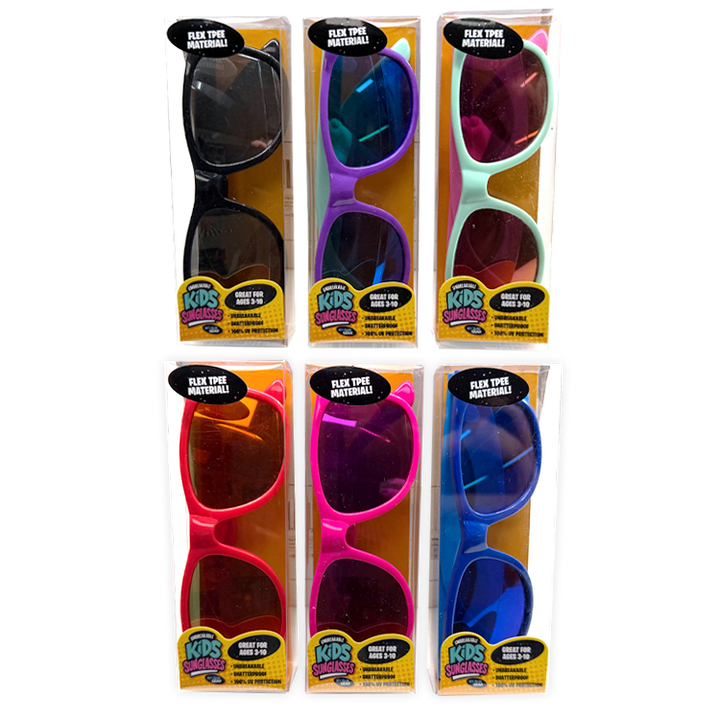Unbreakable Kids Sunglasses - Colors Vary