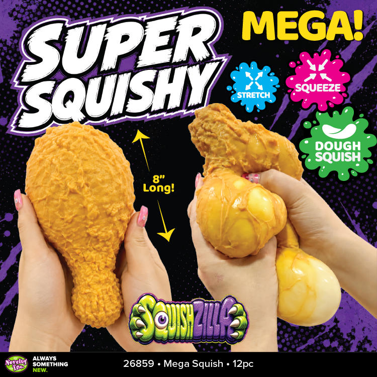 Fun Doh MEGA 8" Food Squishies Sensory Toy - 12/Display