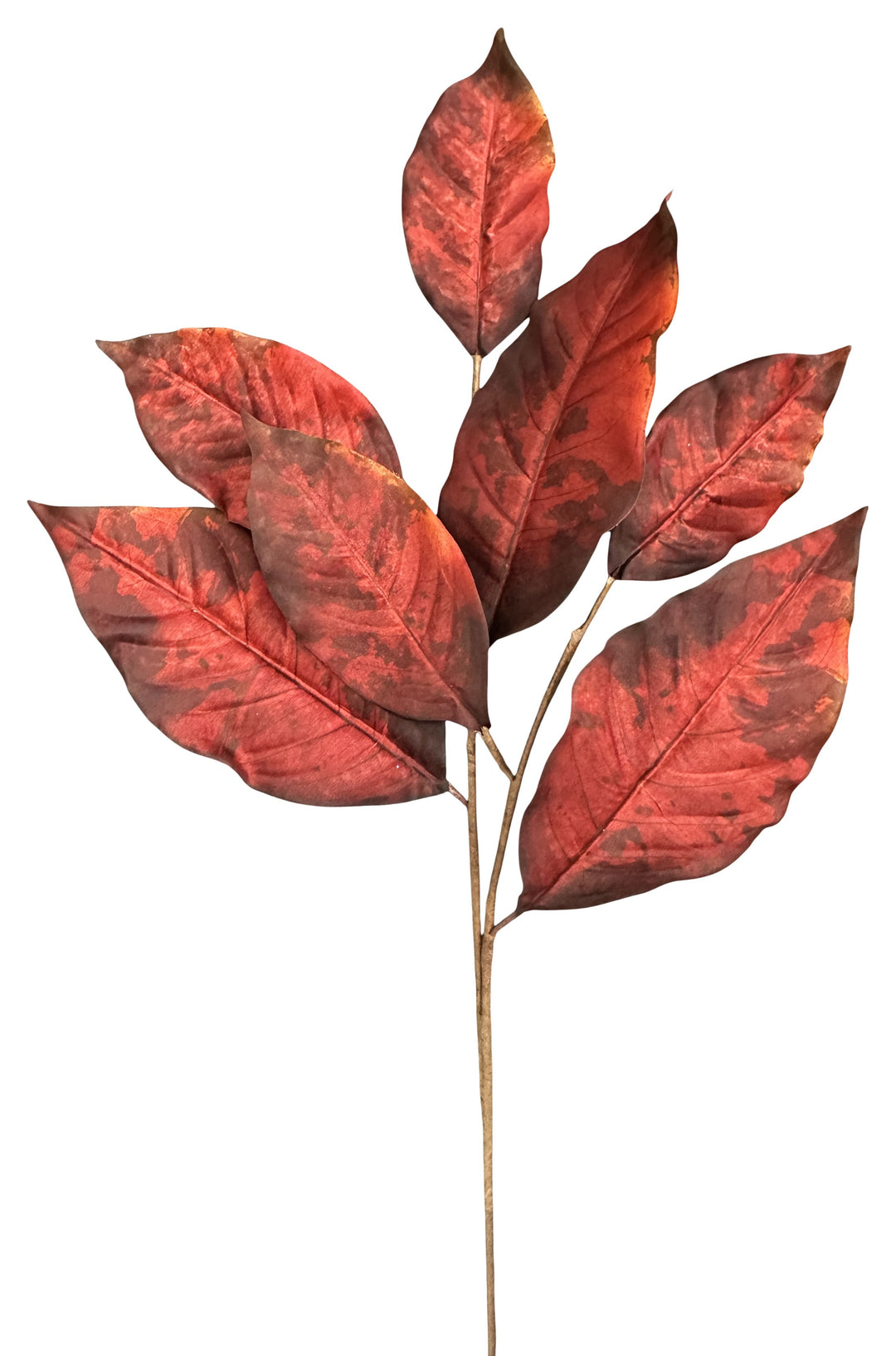 57454 26" Brick Magnolia Leaves Spray x 7