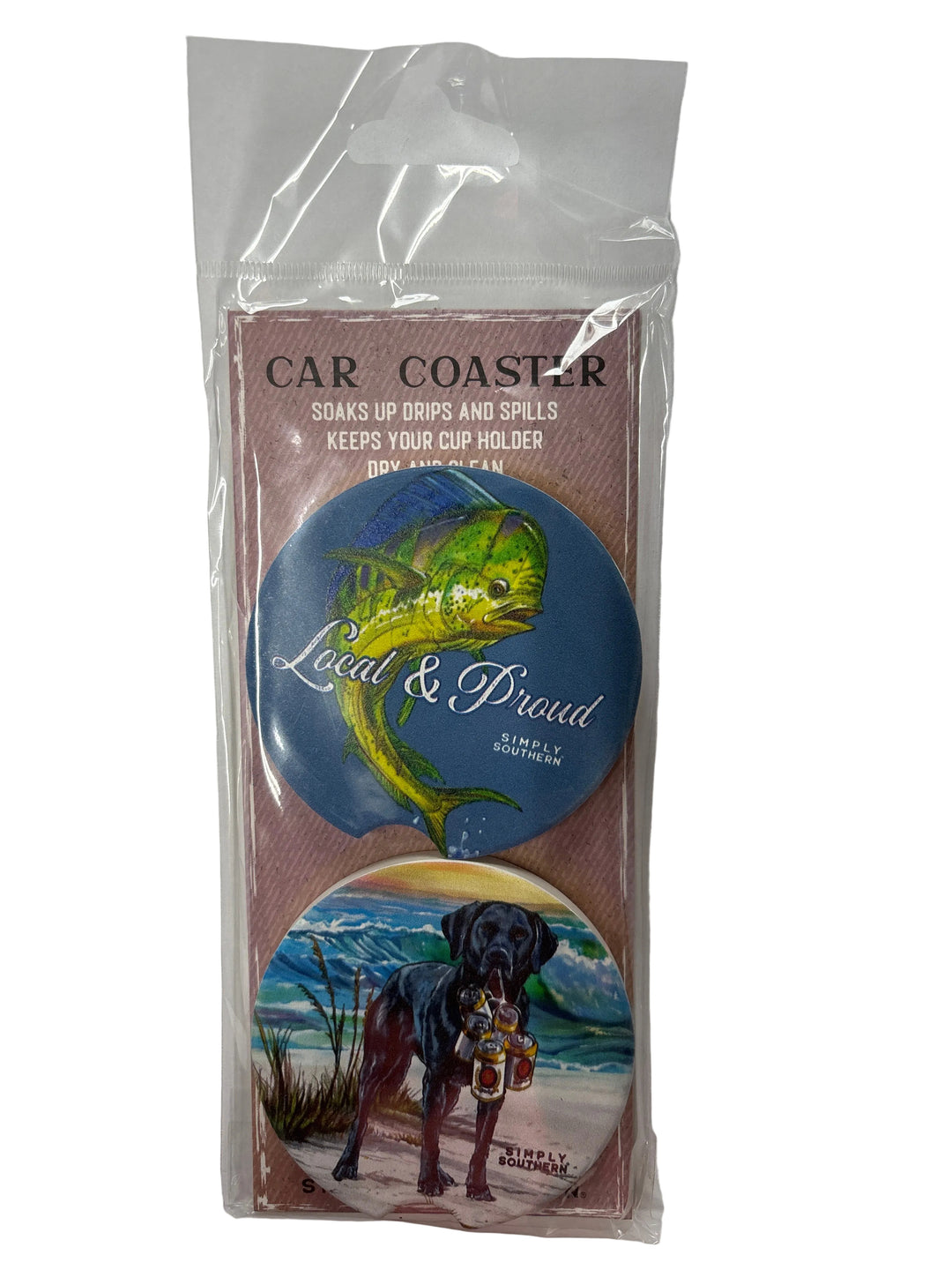 Simply Southern Ceramic Car Coaster Set of 2 6202ROIRP