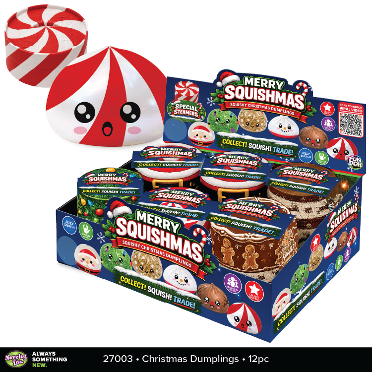 Fun Doh Christmas Dumpling Squishy Toy - Items Vary