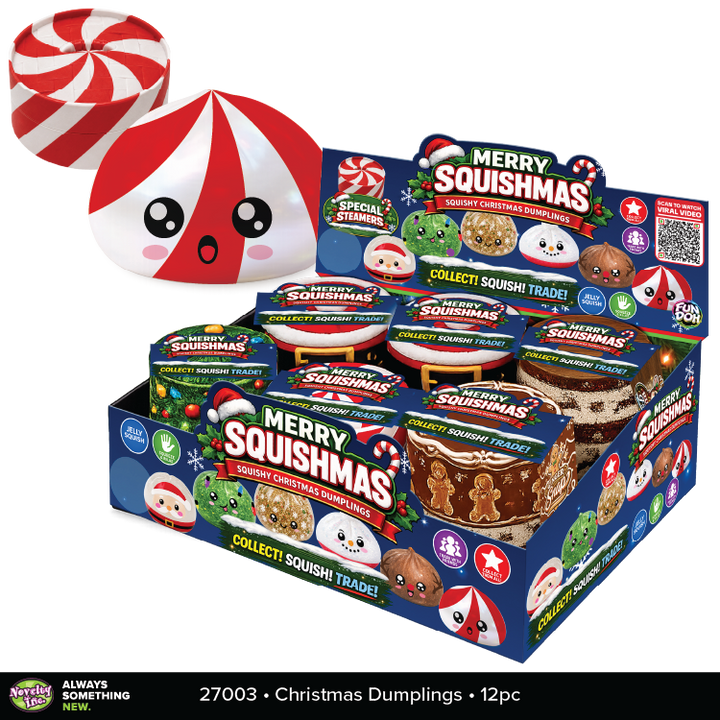 Fun Doh Christmas Dumpling Squishy Toy - Items Vary