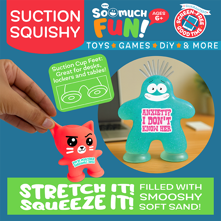 So Much Fun! Suction Cup Squishy Pals Boxed - Items Vary