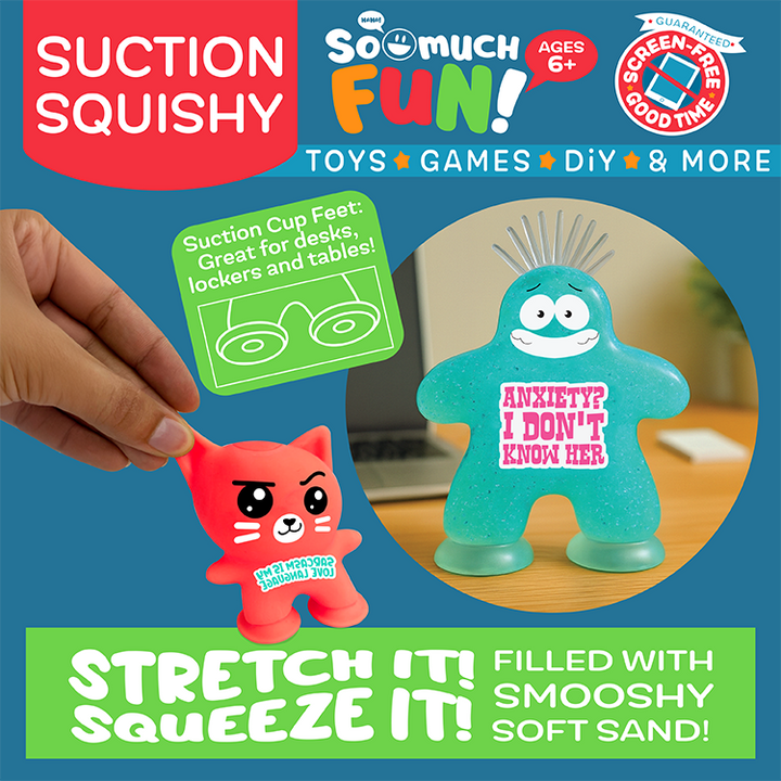 So Much Fun! Suction Cup Squishy Pals Boxed - Items Vary