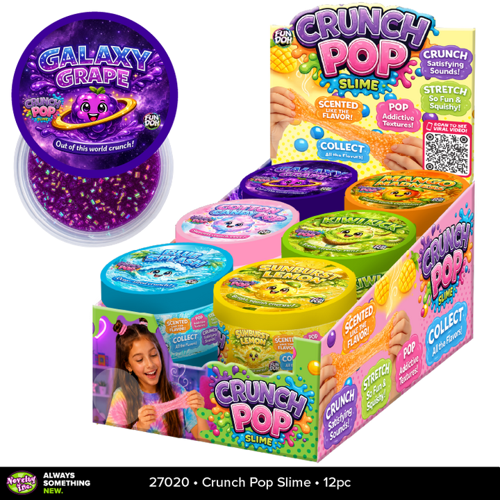 Fun Doh Crunch Pop Color Sensory Squishy Slime - Colors Vary