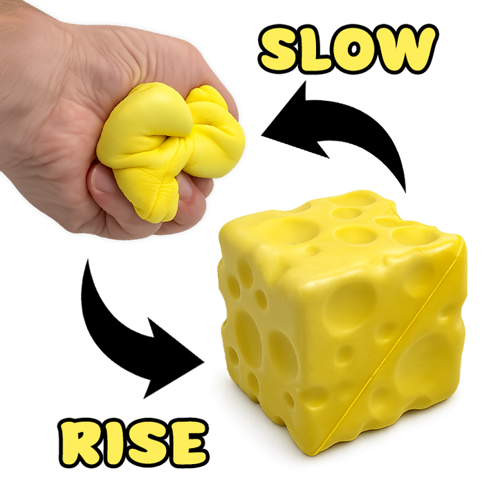 Fun Doh Slow Rise Cheese Squishies | Viral Sensory Display