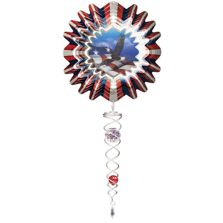 14" Mini Wind Spinner Set with Crystal Twister by Spinfinity Designs - R