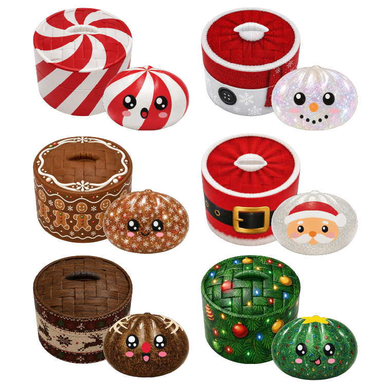 Fun Doh Petite (Mini) Squishy Christmas Dumpling Toy- Item Varies