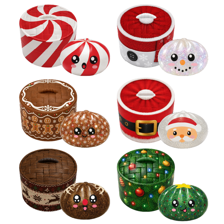 Fun Doh Petite (Mini) Squishy Christmas Dumpling Toy- Item Varies