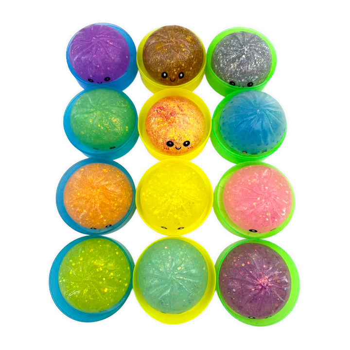 Glow-in-the-Dark Mystery Dumpling Squishy Toy - 12/Display