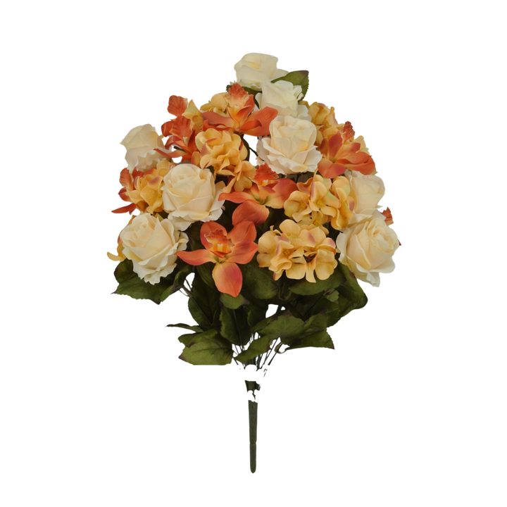 85354 24" Rose/Hydrangea/Cymbidium Bush X 24 - W