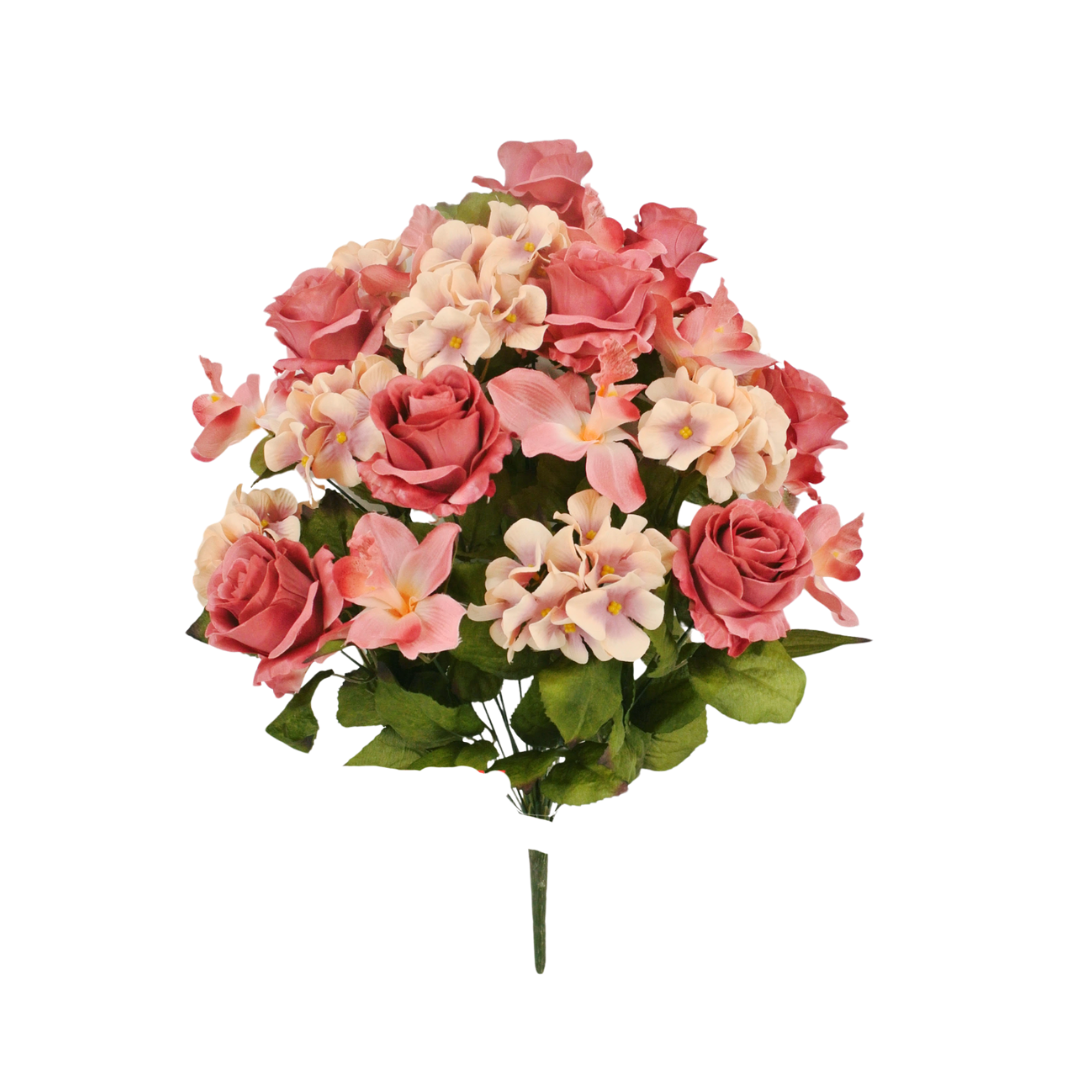 85354 24" Rose/Hydrangea/Cymbidium Bush X 24 - W