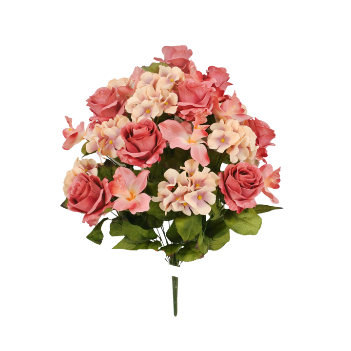 85354 24" Rose/Hydrangea/Cymbidium Bush X 24 - W