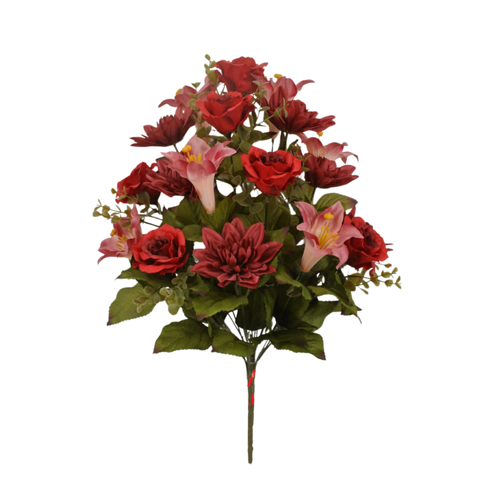 85355 23" Rose/Dahlia/Lily Bush X 18 - W