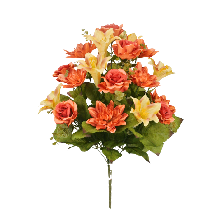 85355 23" Rose/Dahlia/Lily Bush X 18 - W