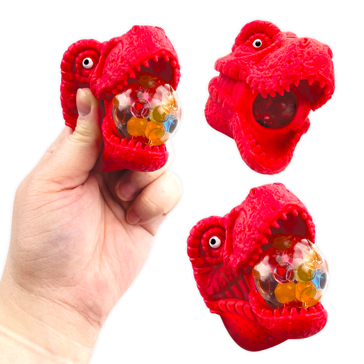 So Much Fun! Squishy Fidget Dino Poppers - Colors Vary