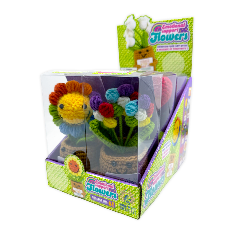 Emotional Support Crochet Plush Flowers Keepsake- Items Vary