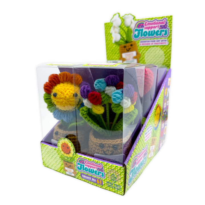 Emotional Support Crochet Plush Flowers Keepsake- Items Vary
