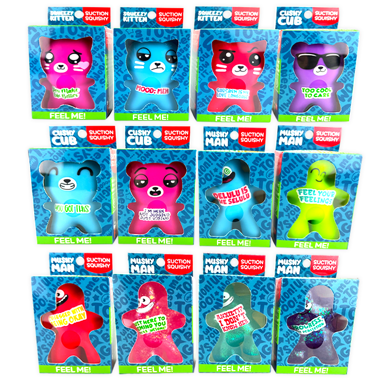 So Much Fun! Suction Cup Squishy Pals Boxed - Items Vary