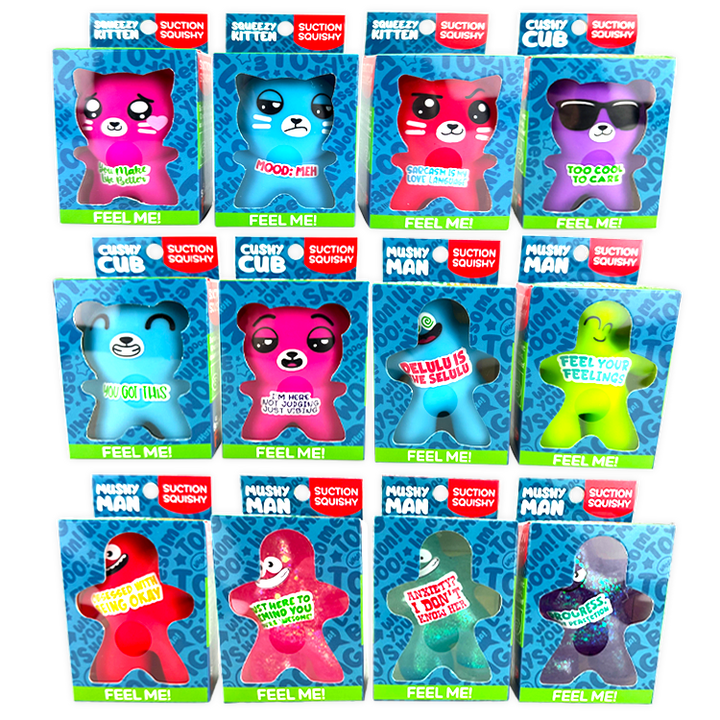So Much Fun! Suction Cup Squishy Pals Boxed - Items Vary