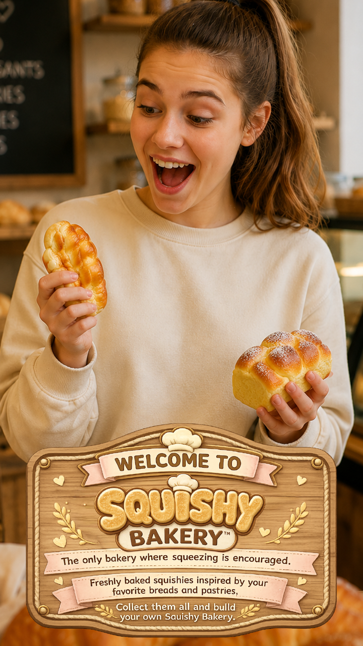 Fun Doh Bakery Slow Rise Squishy Bread Variety - Items Vary