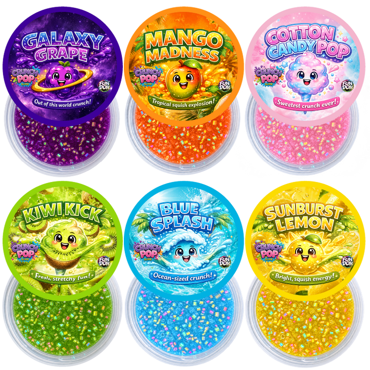 Fun Doh Crunch Pop Color Sensory Squishy Slime - Colors Vary