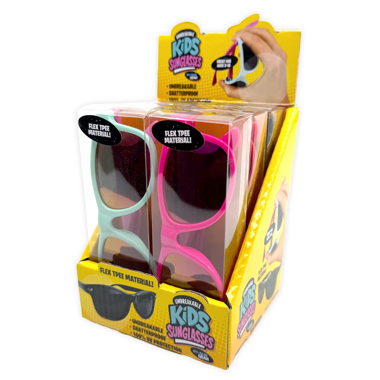 Unbreakable Kids Sunglasses - Colors Vary