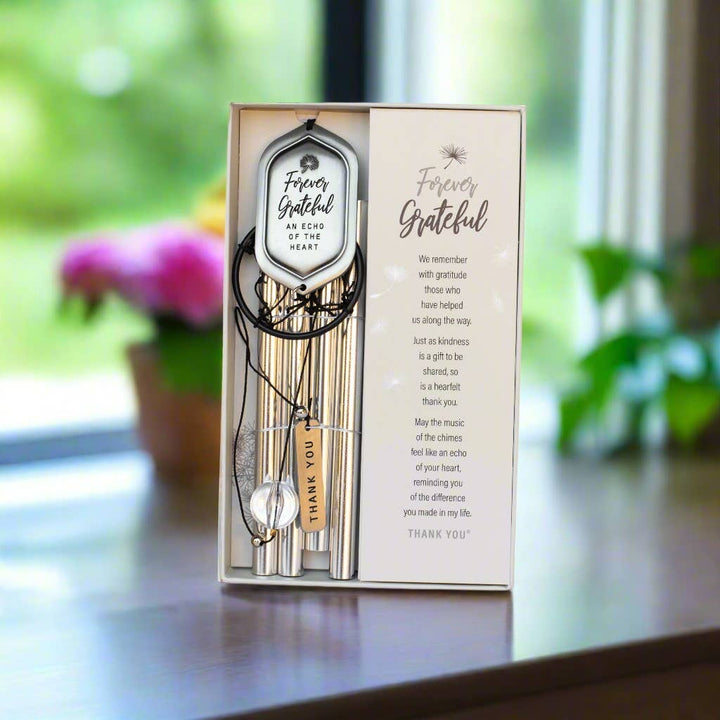 Forever Grateful Thoughtful Thank You Gift Windchime