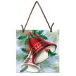 4.5" Handpainted Embossed Holiday Suncatcher