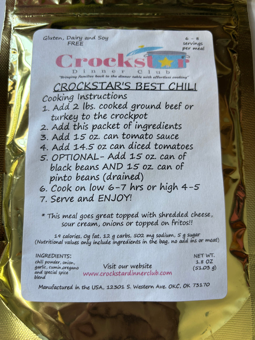 Crockstar Crockpot Meal Starters