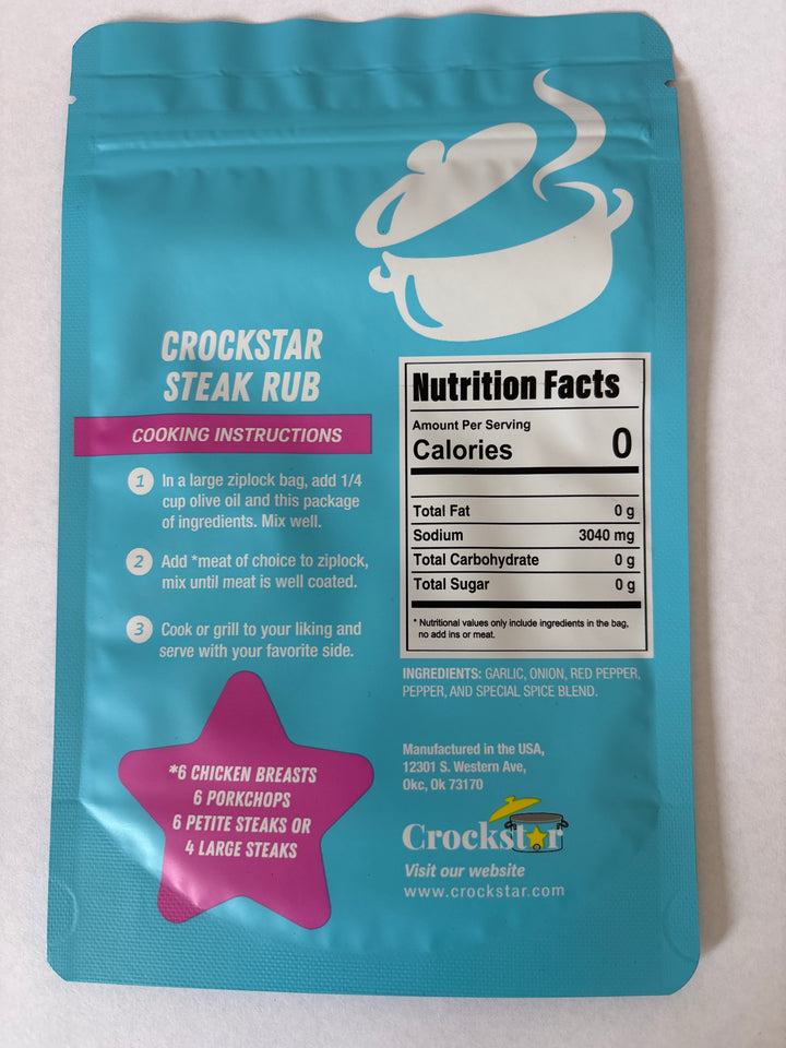 Crockstar Seasonings and Rubs