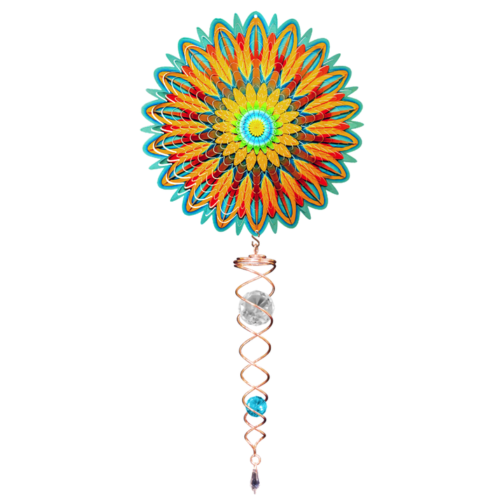 14" Mini Wind Spinner Set with Crystal Twister by Spinfinity Designs