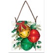 4.5" Handpainted Embossed Holiday Suncatcher