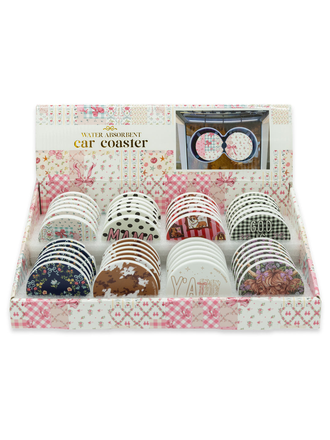 Simply Southern Single Ceramic Car Coaster F6202