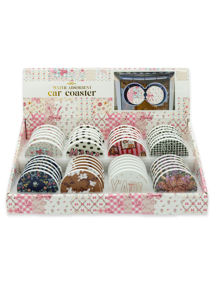 Simply Southern Single Ceramic Car Coaster F6202