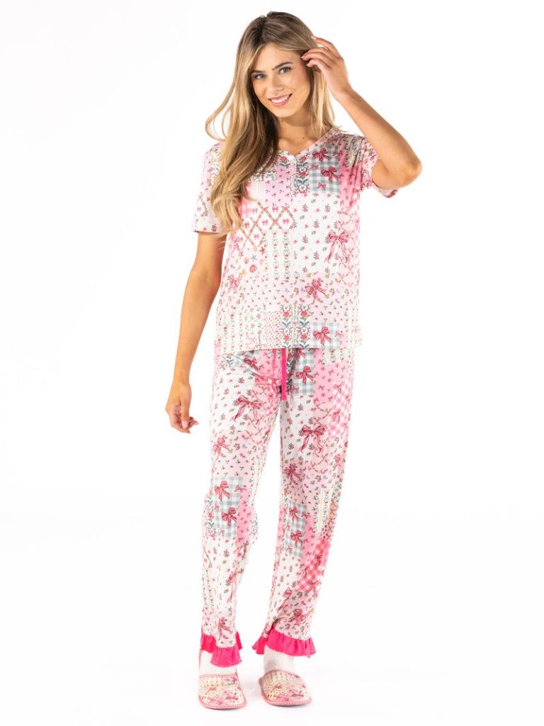 Simply Southern Adult or Youth PJ Lily Quilt Ribbon Pattern Set