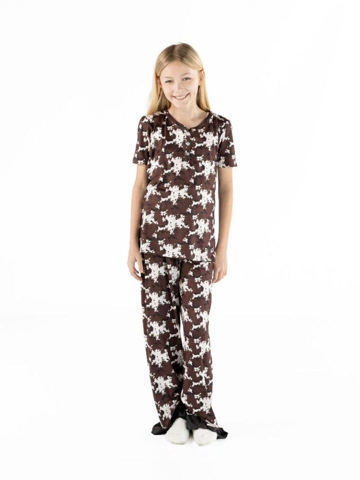 Simply Southern Adult or Youth PJ Lily Cow Pattern Set