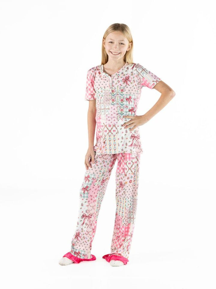 Simply Southern Adult or Youth PJ Lily Quilt Ribbon Pattern Set