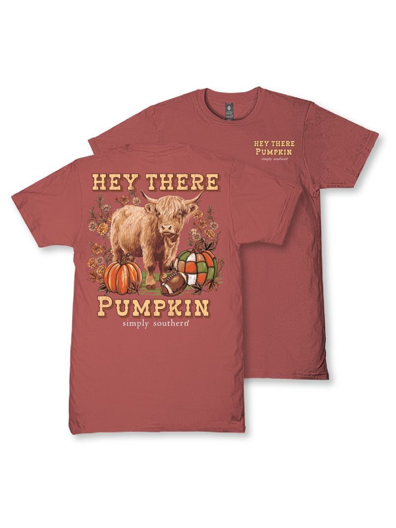 Simply Southern Adult or Youth "There" Short Sleeve T-Shirt in Maple