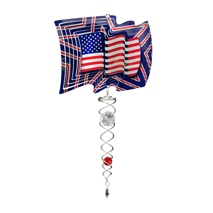 14" Mini Wind Spinner Set with Crystal Twister by Spinfinity Designs