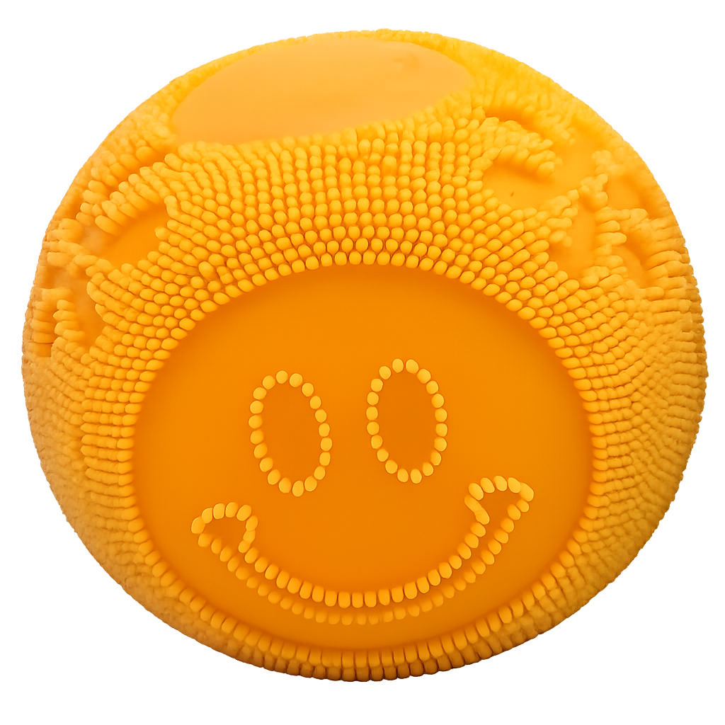 Fun Doh Fuzzy Face Squishy Sensory Toy - Colors Vary