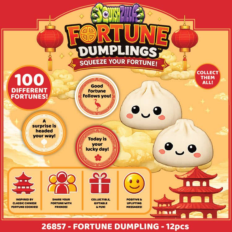 Fun Doh Mystery Fortune Cookie Squishy Dumpling - Colors Vary