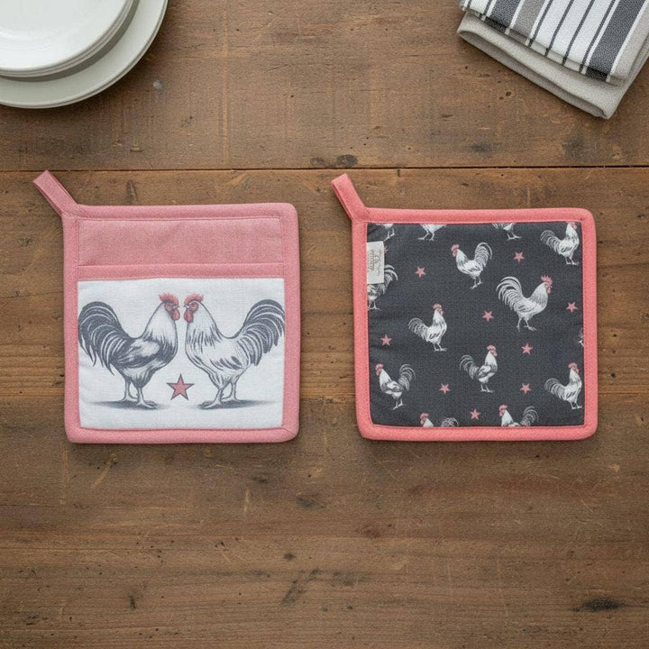 "Rooster" Farm-Themed Pocket Mitt