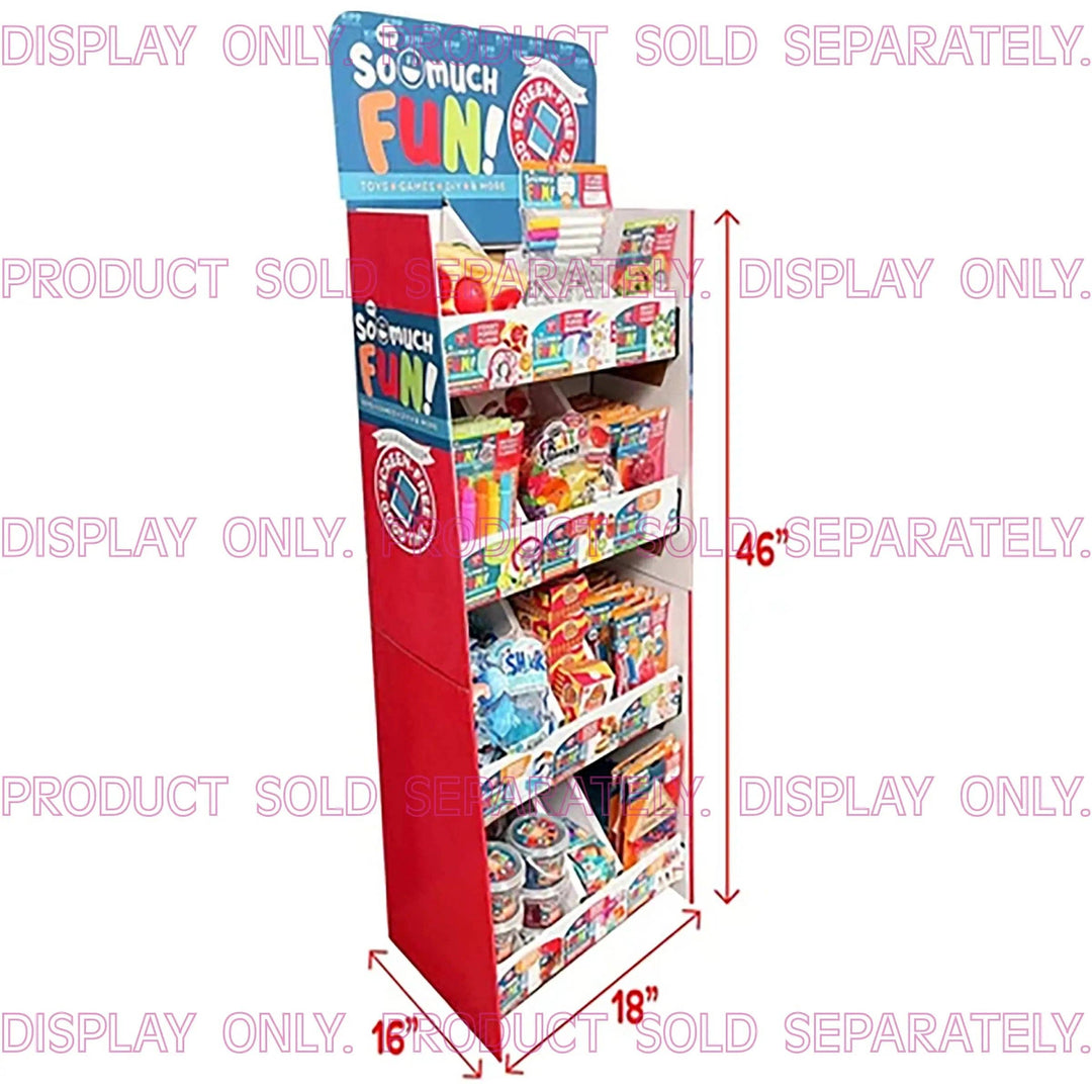 So Much Fun Corrugated Slider Bin Floor Display Merchandiser
