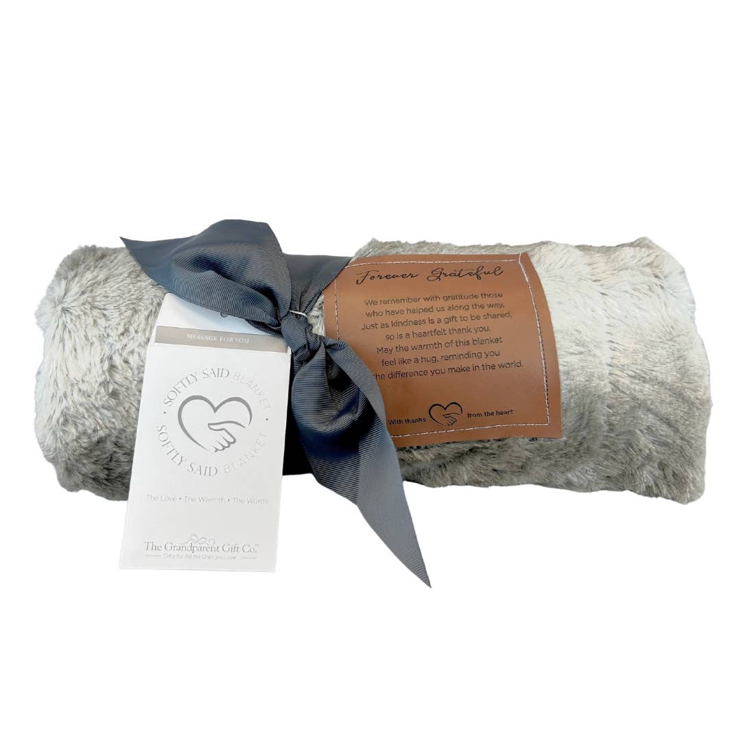 Softly Said Blanket: Forever Grateful Thank You Gift