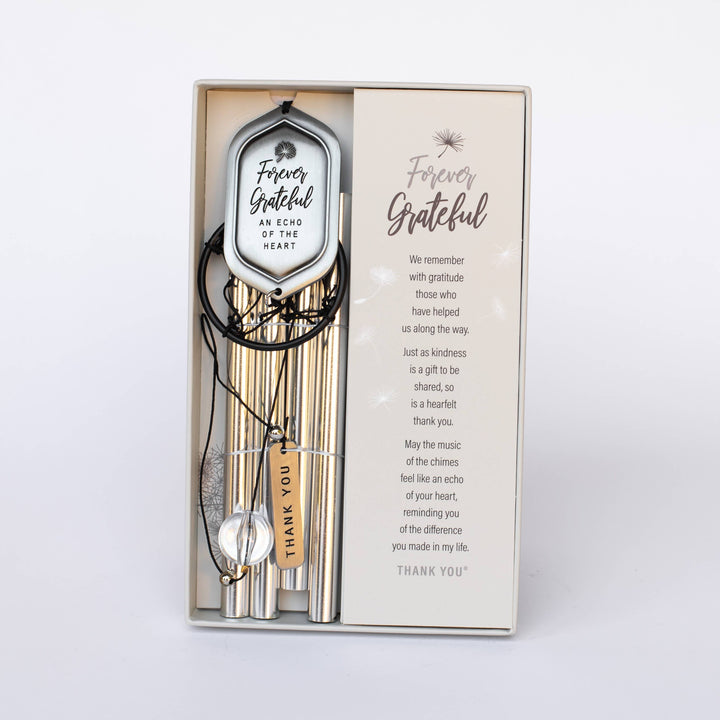 Forever Grateful Thoughtful Thank You Gift Windchime