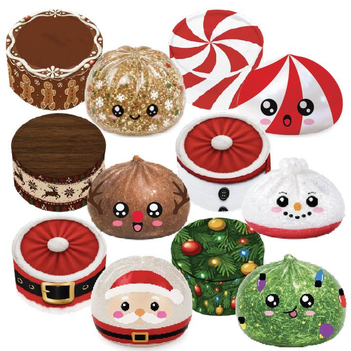 Fun Doh Christmas Dumpling Squishy Toy - Items Vary
