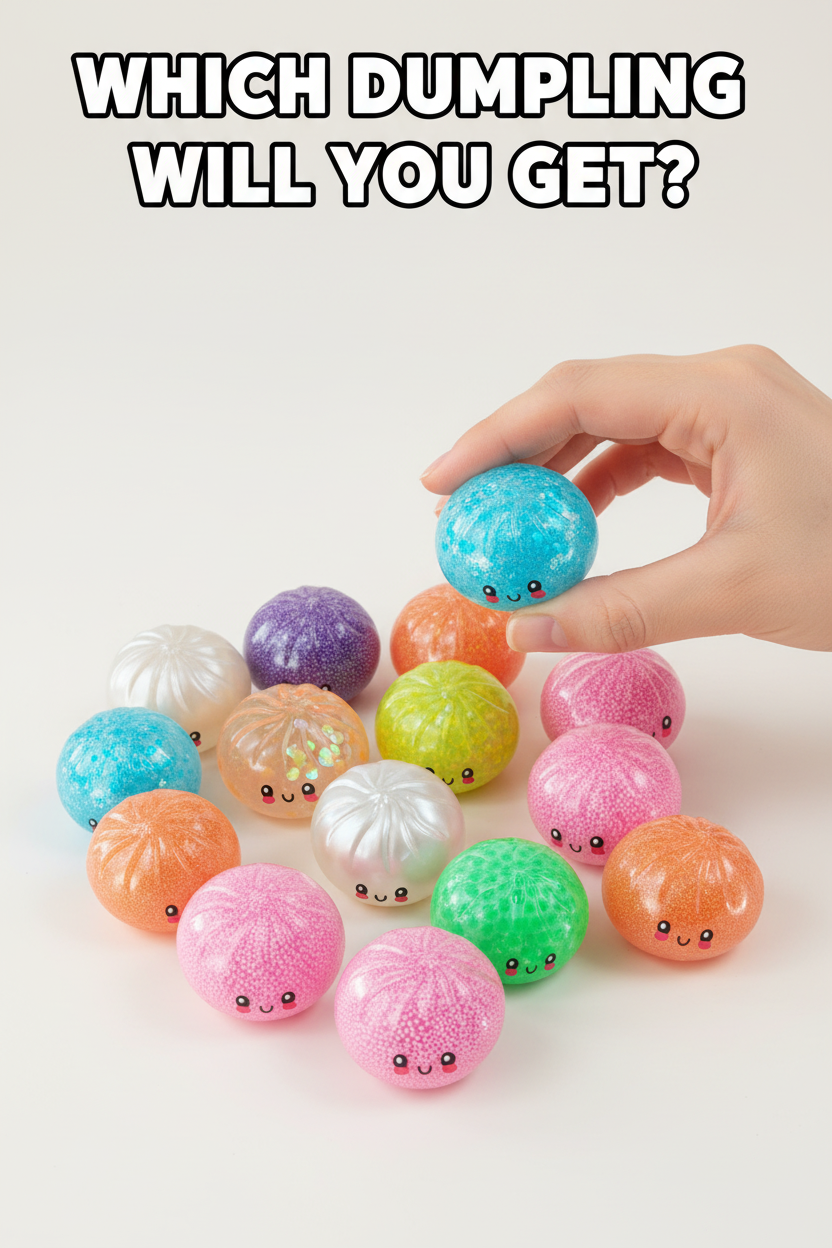 Fun Doh Squishy Mystery Mini Petite 2.5" Dumpling Toy - Mystery Colors